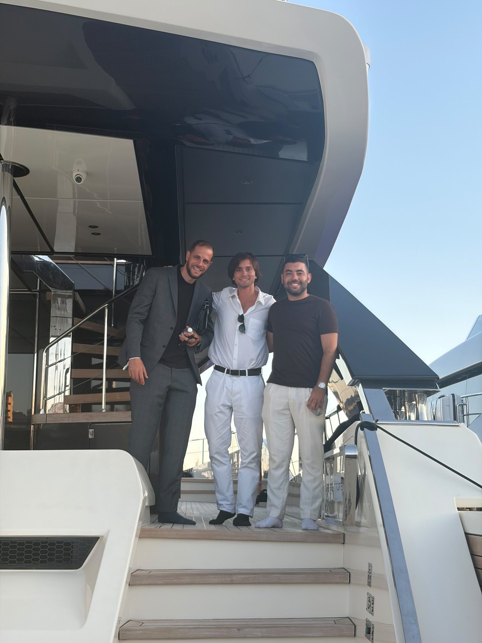 Honoré & Co aboard a yacht in Cannes